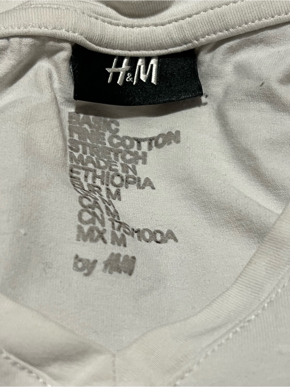 H&M Off-White Crewneck Tee